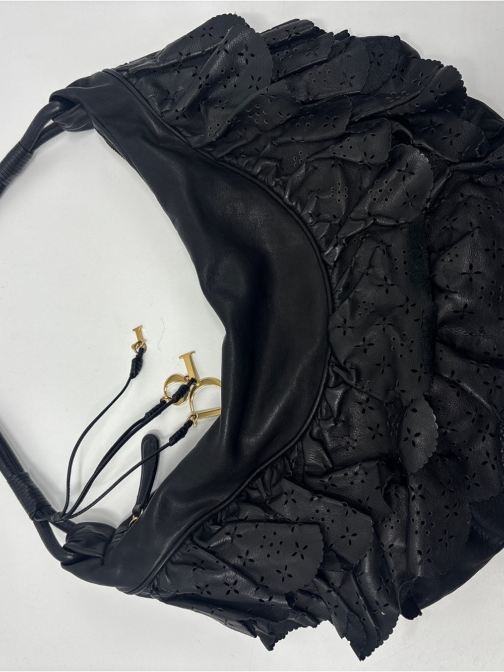 Vintage Dior Gypsy galliano ruffle shoulder bag - Picture 4 of 14